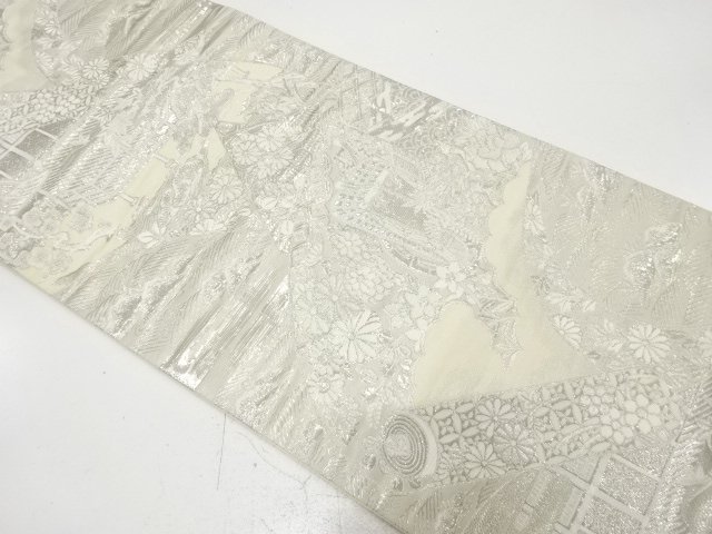 プラチナ箔　大原御幸織り出し　袋帯